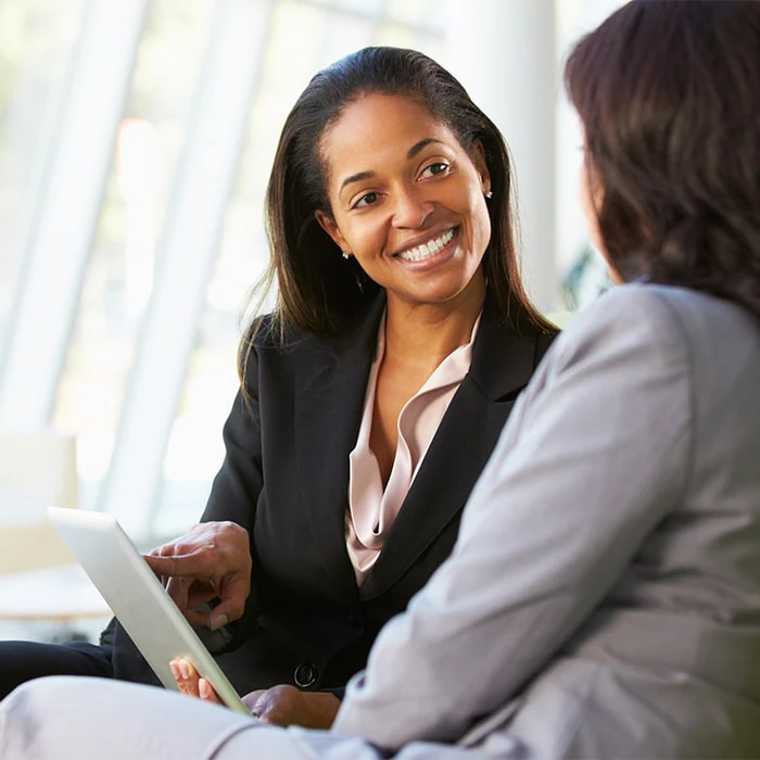 Businesswomen on Tablet