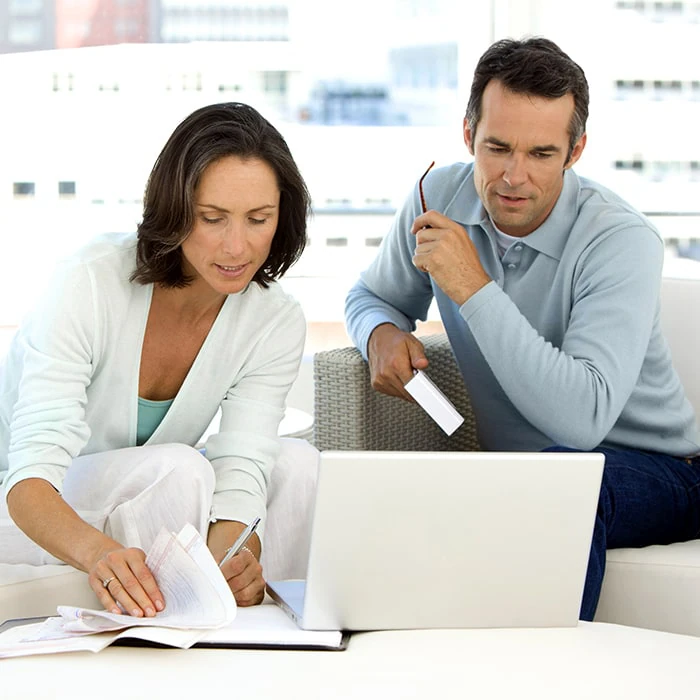 Couple on Laptop