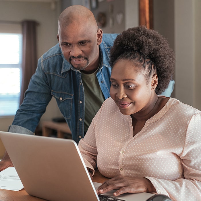 Couple on Laptop