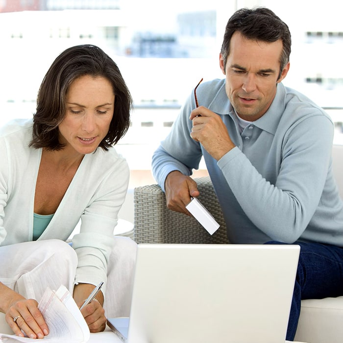 Couple on Laptop