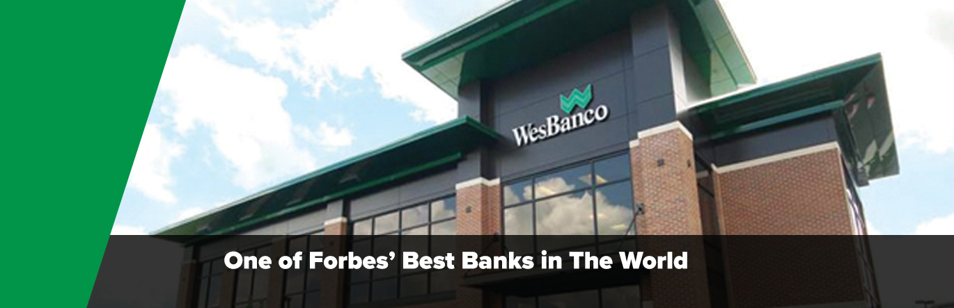 WesBanco Bank Banking Center with headline