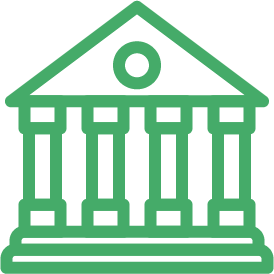 icon of a bank