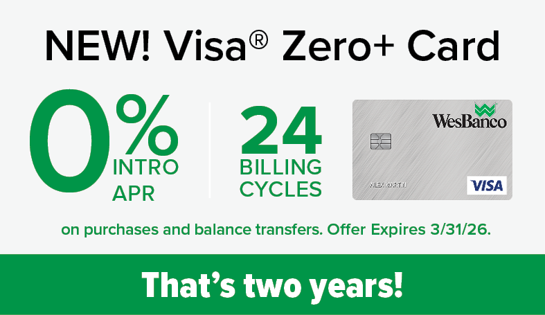 New Visa Zero+ Card